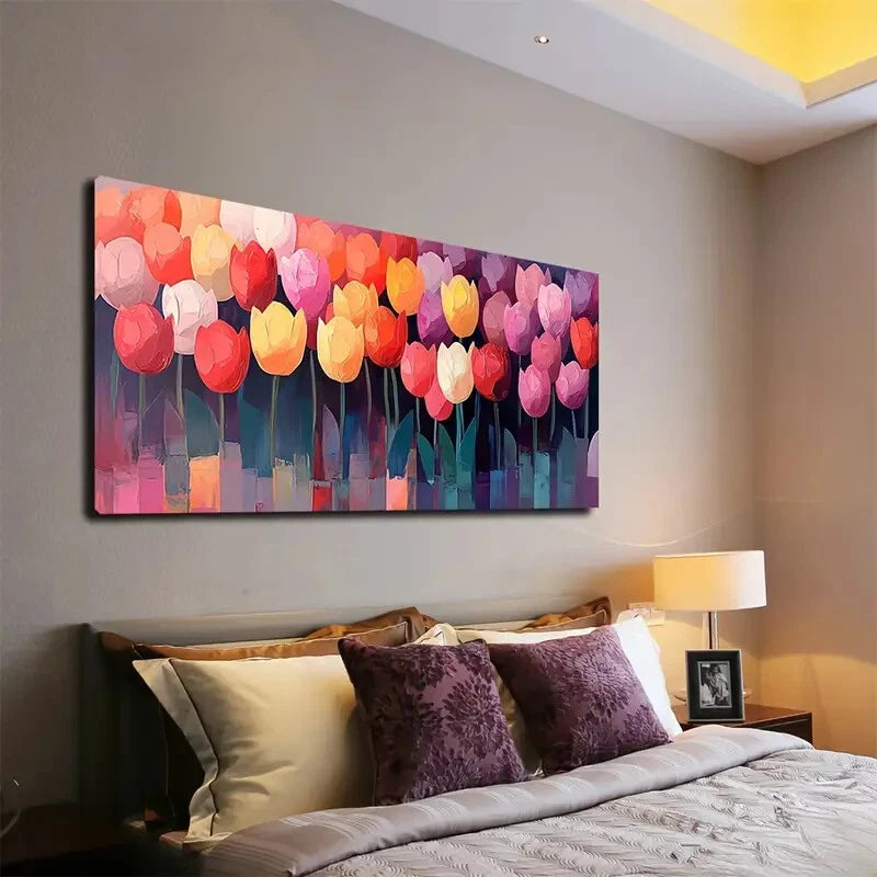 Modern Minimalist Vibrant Wall Art Canvas Office Home Room Framed 120x60cm - Bella Home Decor