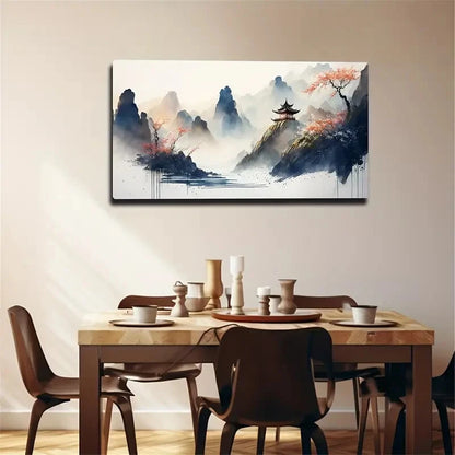 Fine Brush Lucky Goods Décor Wall Art Canvas Office Home Room Framed 120x60cm