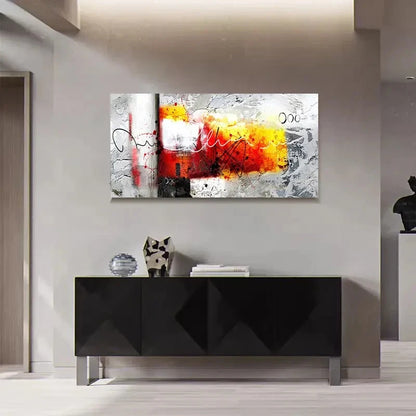 Nordic Abstract Watercolour Wall Art Canvas Office Home Room Framed 120x60cm