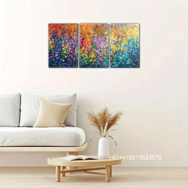 3pcs Abstract Style Art Wall Deco Metal Print Ready to Hang Art - Bella Home Decor