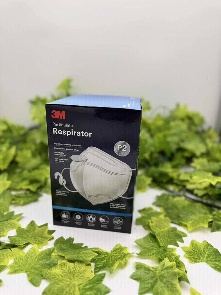 25 x 3M P2 Respirator 9123 Disposable Face Mask Breathable,Flat-fold, Disposable