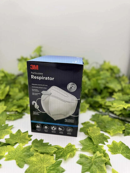 25 x 3M P2 Respirator 9123 Disposable Face Mask Breathable,Flat-fold, Disposable