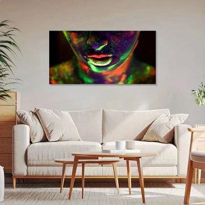 Fluorescence Modern Aesthetic Wall Art Canvas Office Home Room Framed 120x60cm