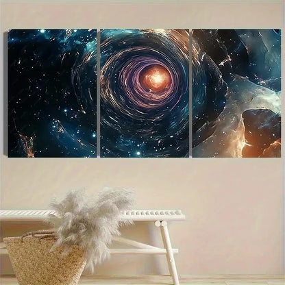 3pcs Cosmic for galaxy And Starfield Wall Art Set Canvas Framed 60x90cm - High Quality Print 100% Australian Made Wall Canvas Ready to Hang - Bella Home Decor