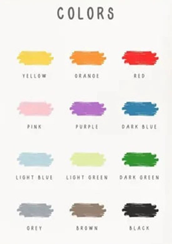 NEW (LAMINATED) COLORS CHART (61X91CM) EDUCATIONAL CHART PICTURE PRINT