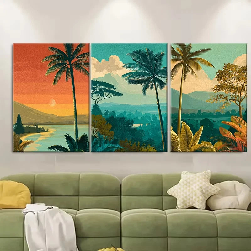 3pcs Malawi Travel African Metal Print Ready to Hang Art