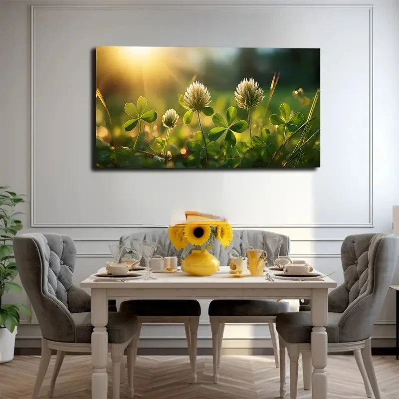 Beautiful Wildflowers Wall Art Canvas Office Home Room Framed 120x60cm