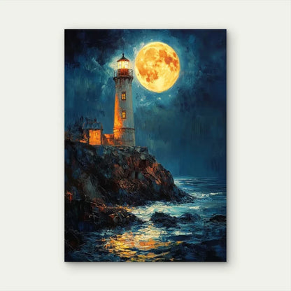 Coastal Nautical Lighthouse    60x90cm Metal Print Ready to Hang