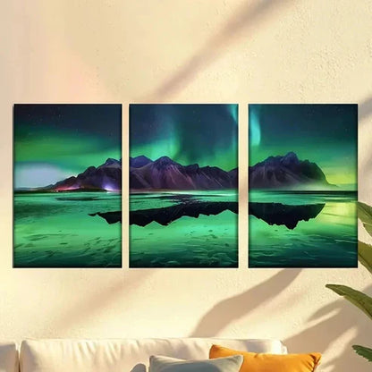 3pcs The Aurora Wall Art Canvas Unframed – High Quality Print 100% Australian Made Wall Canvas