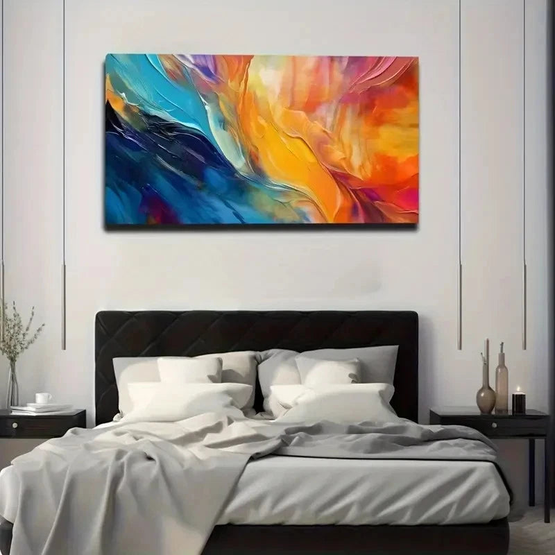 Super Surreal Pattern Space Wall Art Canvas Office Home Room Framed 120x60cm