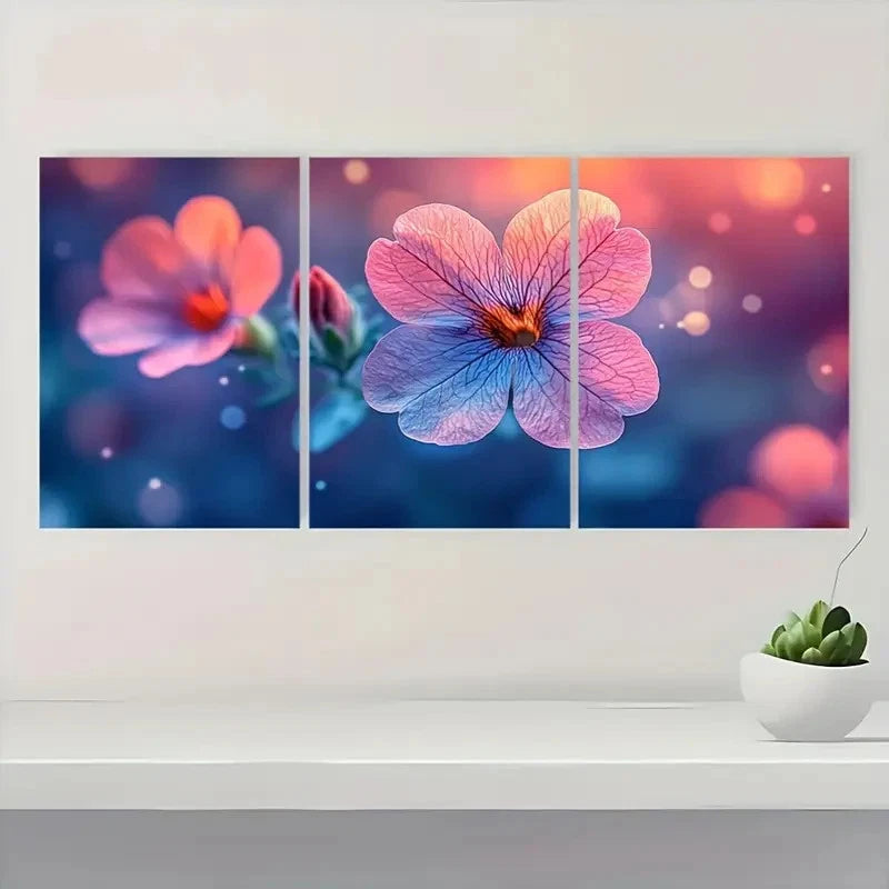 3pcs  Olive Tree, Peach Blossom KL  Wall Art Set Canvas Framed 60x90cm - High Quality Print 100% Australian Made Wall Canvas Ready to Hang - Bella Home Decor