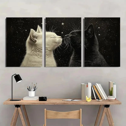 3pcs Modern Abstract Wildflower Metal Print Ready to Hang Art - Bella Home Decor