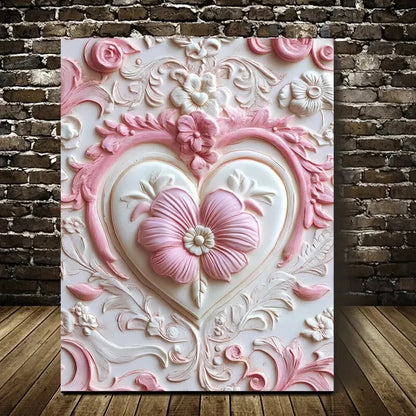 Rainbow Cookie Design in Pink Painting 40x60cm Metal Print Ready to Hang - Bella Home Decor