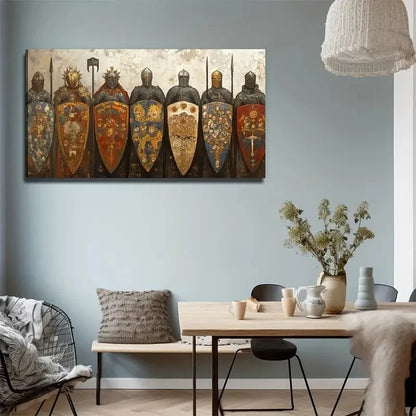 Ancient Warrior Perfect Wall Art Canvas Office Home Room Framed 120x60cm