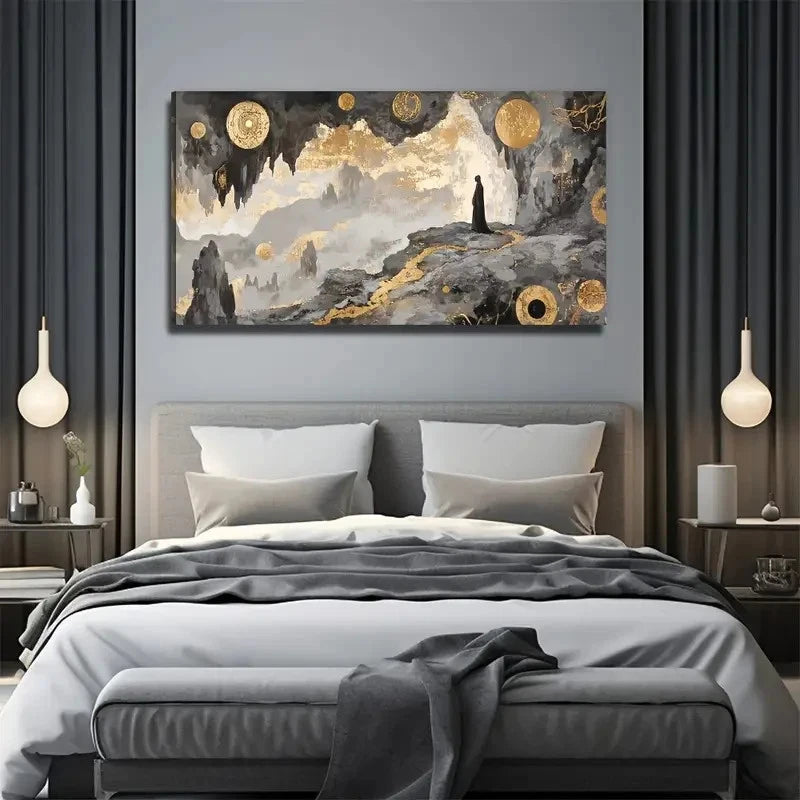 Man In The World Of Exotic Wall Art Canvas Office Home Room Framed 120x60cm