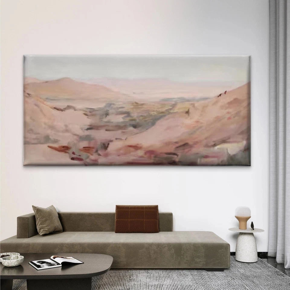 Abstract Desert Mountain Wall Art Canvas Office Home Room Framed 120x60cm