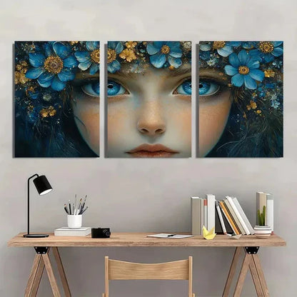 3pcs The Clairvoyant Fine Whimsical Wall Art Set Canvas Unframed - High Quality Print 100% Australian Made Wall Canvas