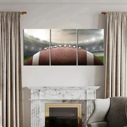 3pcs Sport Art Rugby American Football Wall Art Canvas Unframed - High Quality Print 100% Australian Made Wall Canvas