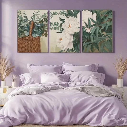 3pcs Minimalist Style, Natural Landscape Wall Art Set Canvas Framed 50x70cm - High Quality Print 100% Australian Made Wall Canvas Ready to Hang