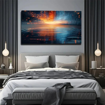 Deep Dark-Toned Background Wall Art Canvas Office Home Room Framed 120x60cm