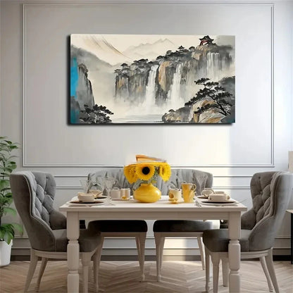 Serene Landscape Wall Art Canvas Office Home Room Framed 120x60cm