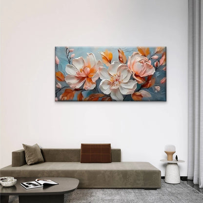 Flowers Abstract Perfect Wall Art Canvas Office Home Room Framed 120x60cm