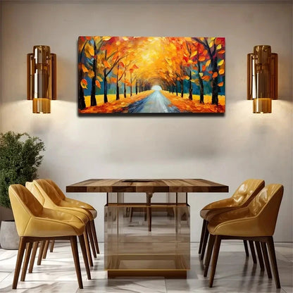 Imaginative Road Aesthetic Wall Art Canvas Office Home Room Framed 120x60cm