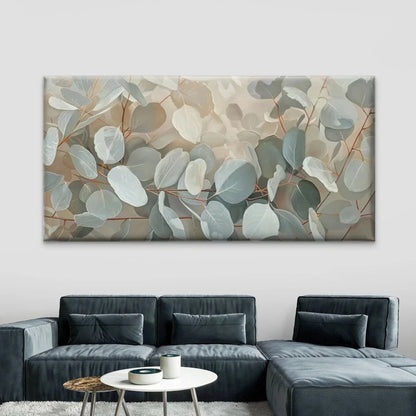 Eucalyptus Leaves Botanical Wall Art Canvas Office Home Room Framed 120x60cm - Bella Home Decor