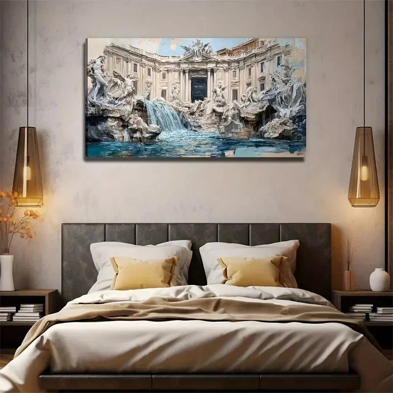 Italy Attractions interior Wall Art Canvas Office Home Room Framed 120x60cm