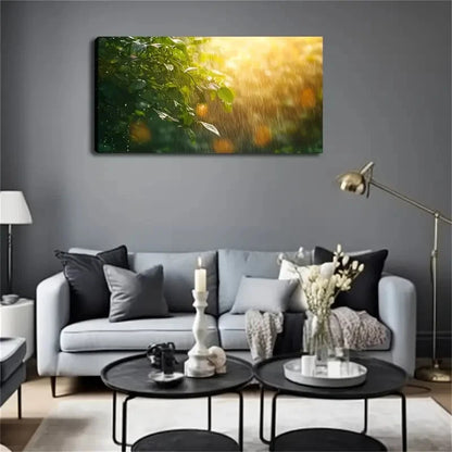 Presents The Scene Of Falling Wall Art Canvas Office Home Room Framed 120x60cm
