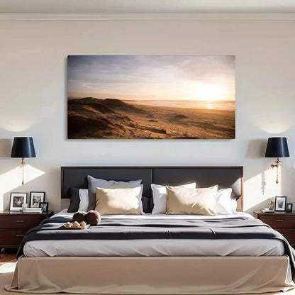 Natural Landscape Artwork Sea Wall Art Canvas Office Home Room Framed 120x60cm