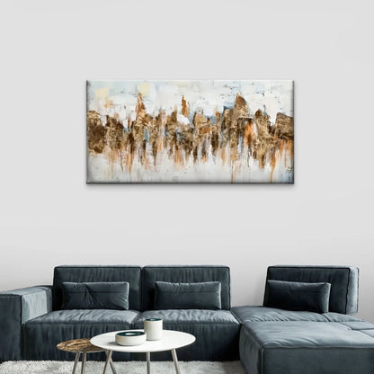 Urban Landscape Abstract Wall Art Canvas Office Home Room Framed 120x60cm