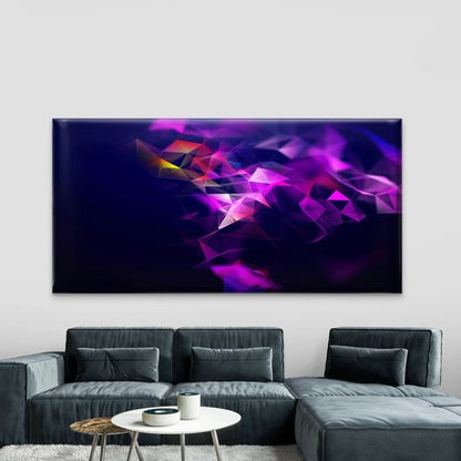Purple and Pink Diamonds Wall Art Canvas Office Home Room Framed 120x60cm