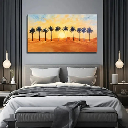 Desert Plant Modern Suitable Wall Art Canvas Office Home Room Framed 120x60cm