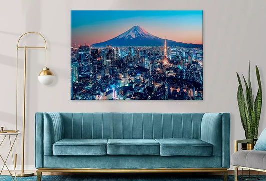 Tokyo City During Sunset Wall Art Decor 100% Australian Made - Bella Home Decor
