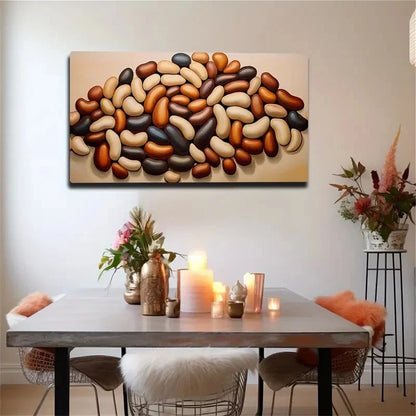 Abstract Nut Pile Modern Wall Art Canvas Office Home Room Framed 120x60cm