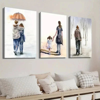 3pcs Couple Love Mother Daughter Perfect Wall Art Set Canvas Framed 40x60cm - High Quality Print 100% Australian Made Wall Canvas Ready to Hang