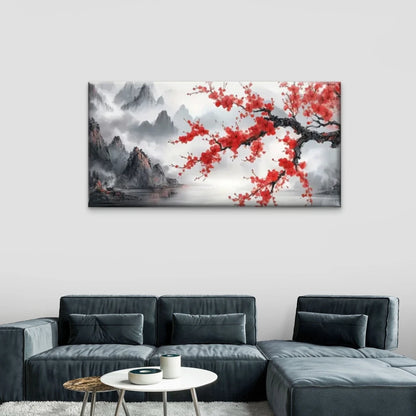 Mangroves Lakes Mist Mountain Wall Art Canvas Office Home Room Framed 120x60cm