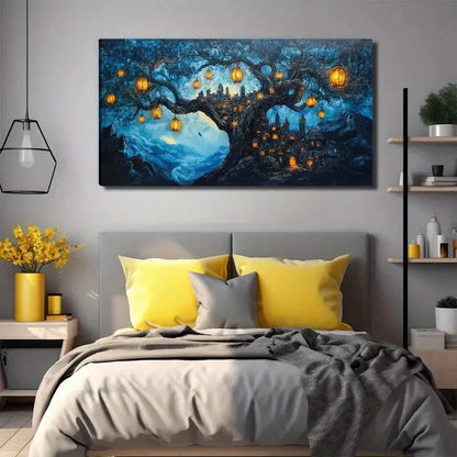 Magic Tree Decoration Wall Art Canvas Office Home Room Framed 120x60cm