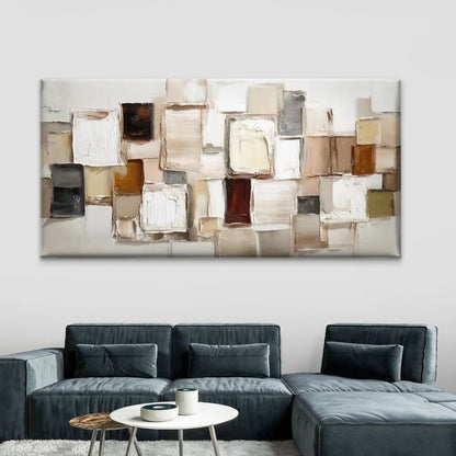Abstract Geometric Wall Art Canvas Office Home Room Framed 120x60cm