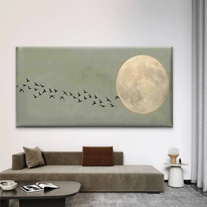 Dark Green Background Wall Art Canvas Office Home Room Framed 120x60cm