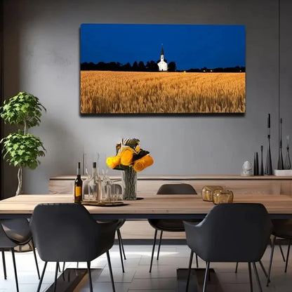 Romantic Night Scene Wall Art Canvas Office Home Room Framed 120x60cm