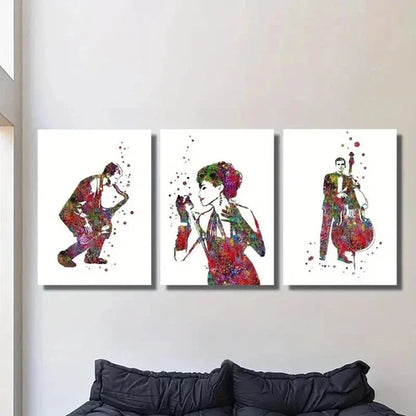 3pcs Modern Jazz Red Bubble Design Wall Art Set Canvas Unframed - High Quality Print 100% Australian Made Wall Canvas