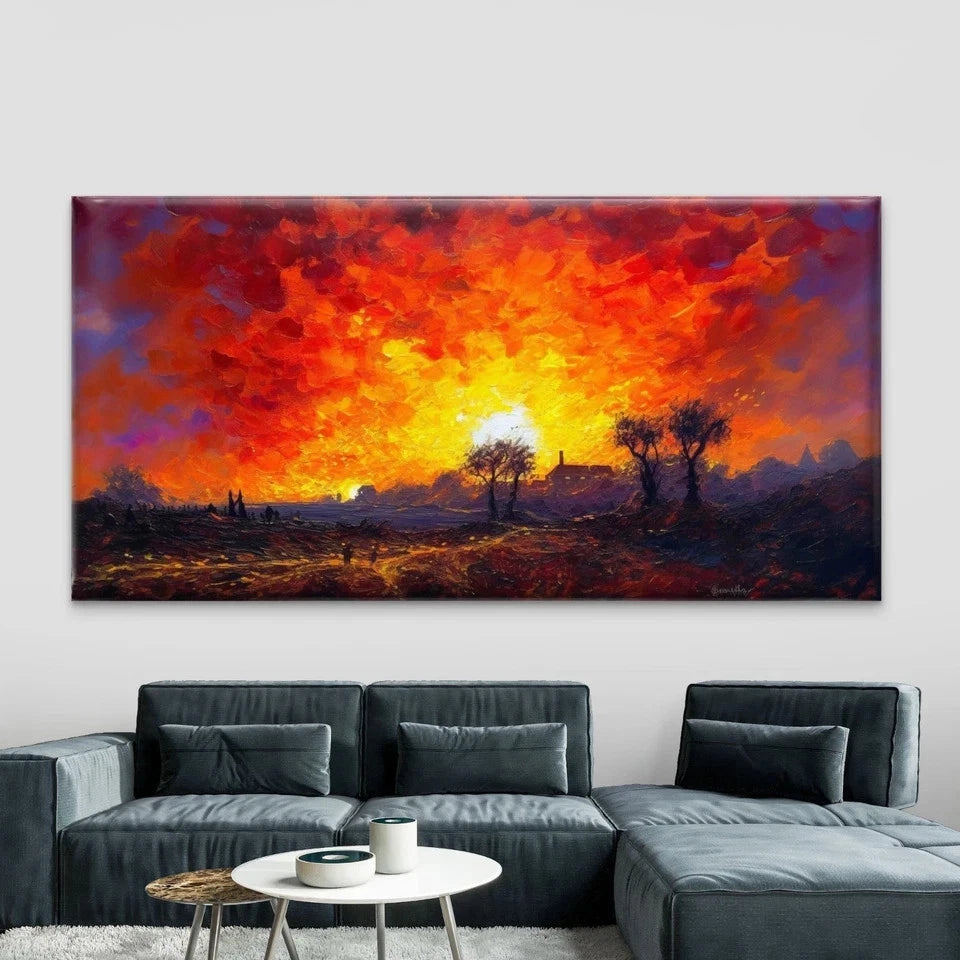 Landscapes of Failure Wall Art Canvas Office Home Room Framed 120x60cm