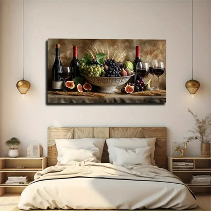 Three Bottles Of Red Wine Wall Art Canvas Office Home Room Framed 120x60cm