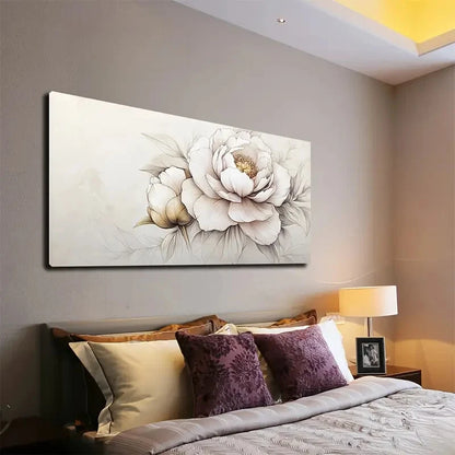 Elegant Ink Wash Style Wall Art canvas office home room framed 120x60cm - Bella Home Decor