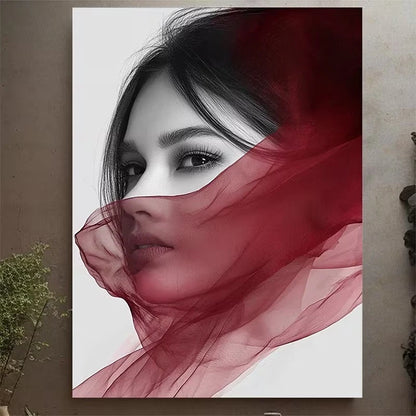 Divine Feminine Gradient Metal Print Ready to Hang