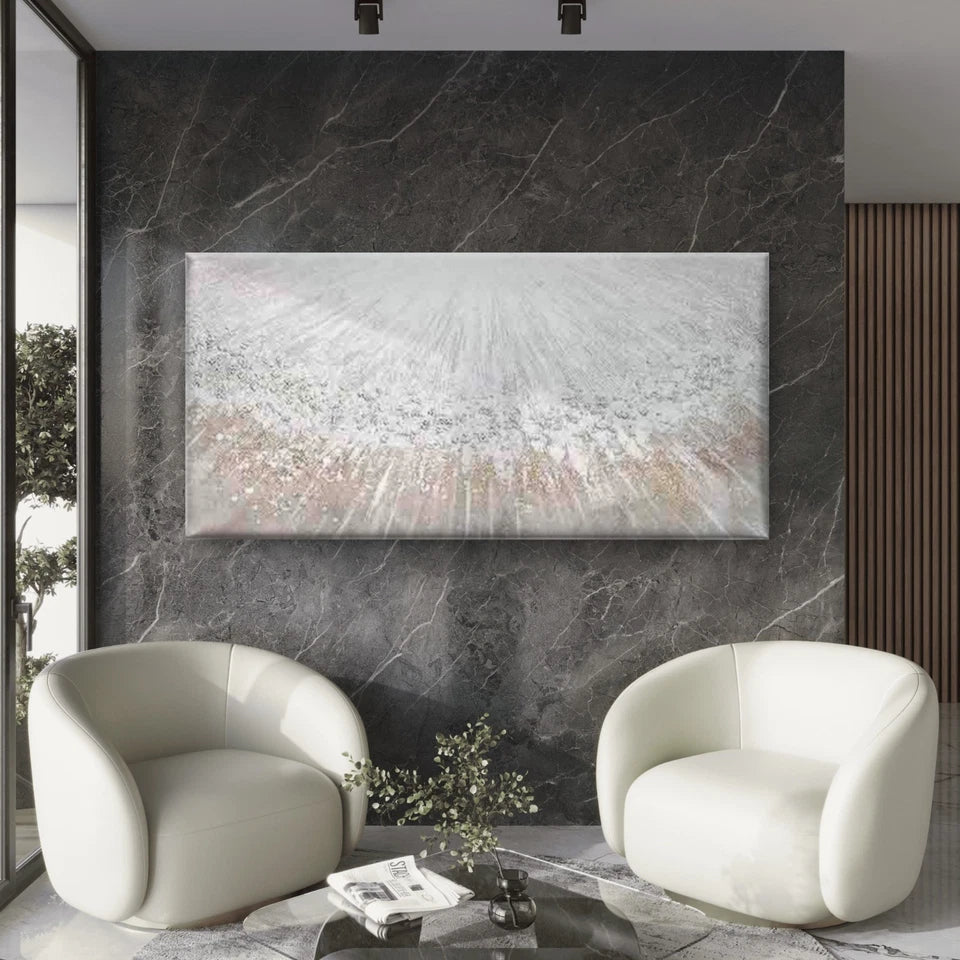 Abstract  Bohemian Textured Wall Art Canvas Office Home Room Framed 120x60cm - Bella Home Decor