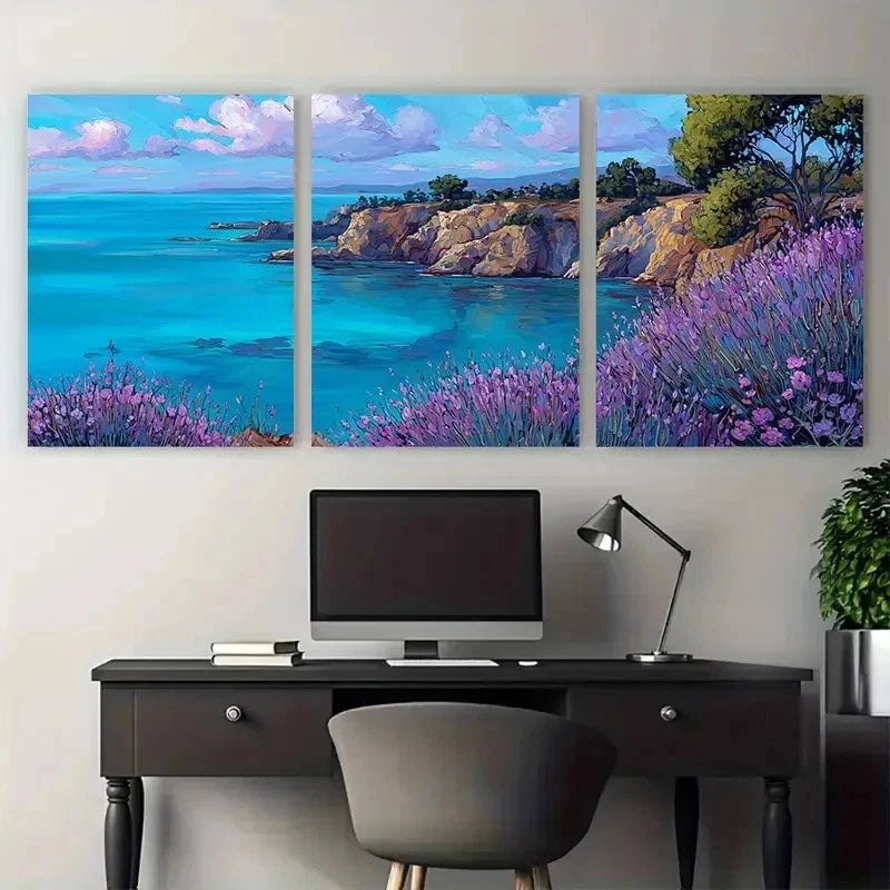 3pcs Open Window Henri Matisse Perfect Wall Art Set Canvas Framed 50x70cm - High Quality Print 100% Australian Made Wall Canvas Ready to Hang
