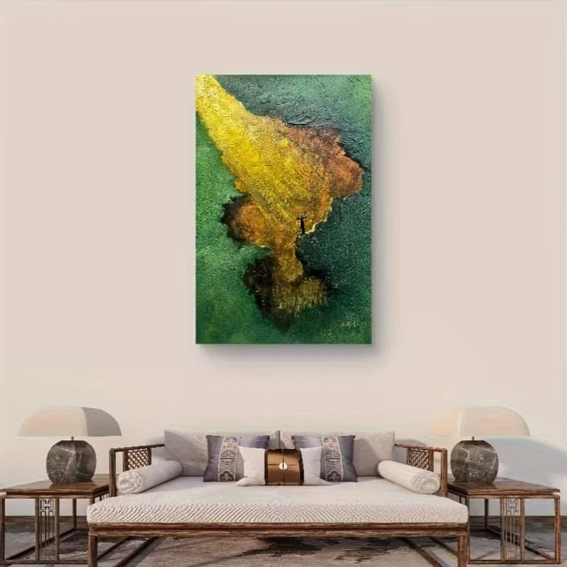 Abstract Industrial Gear Design Metal Print Ready to Hang